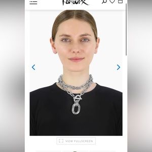 Paco rabanne  gold chain necklace